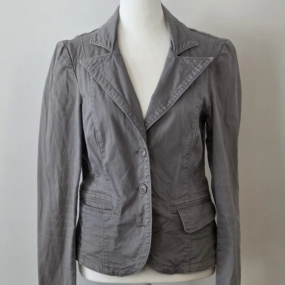 Dynamite Slim Gray Tailored Blazer Jacket - Picture 1 of 2